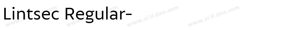 Lintsec Regular字体转换